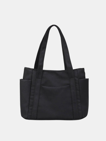Oxford Cloth Tote Bag with Zipper - Premium Tote Bag from Trendsi - Just $25.64! Shop now at Handbags Specialist Headquarter
