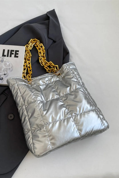 Bubble Texture Chain Handbag - Premium handbags from Trendsi - Just $19.99! Shop now at Handbags Specialist Headquarter