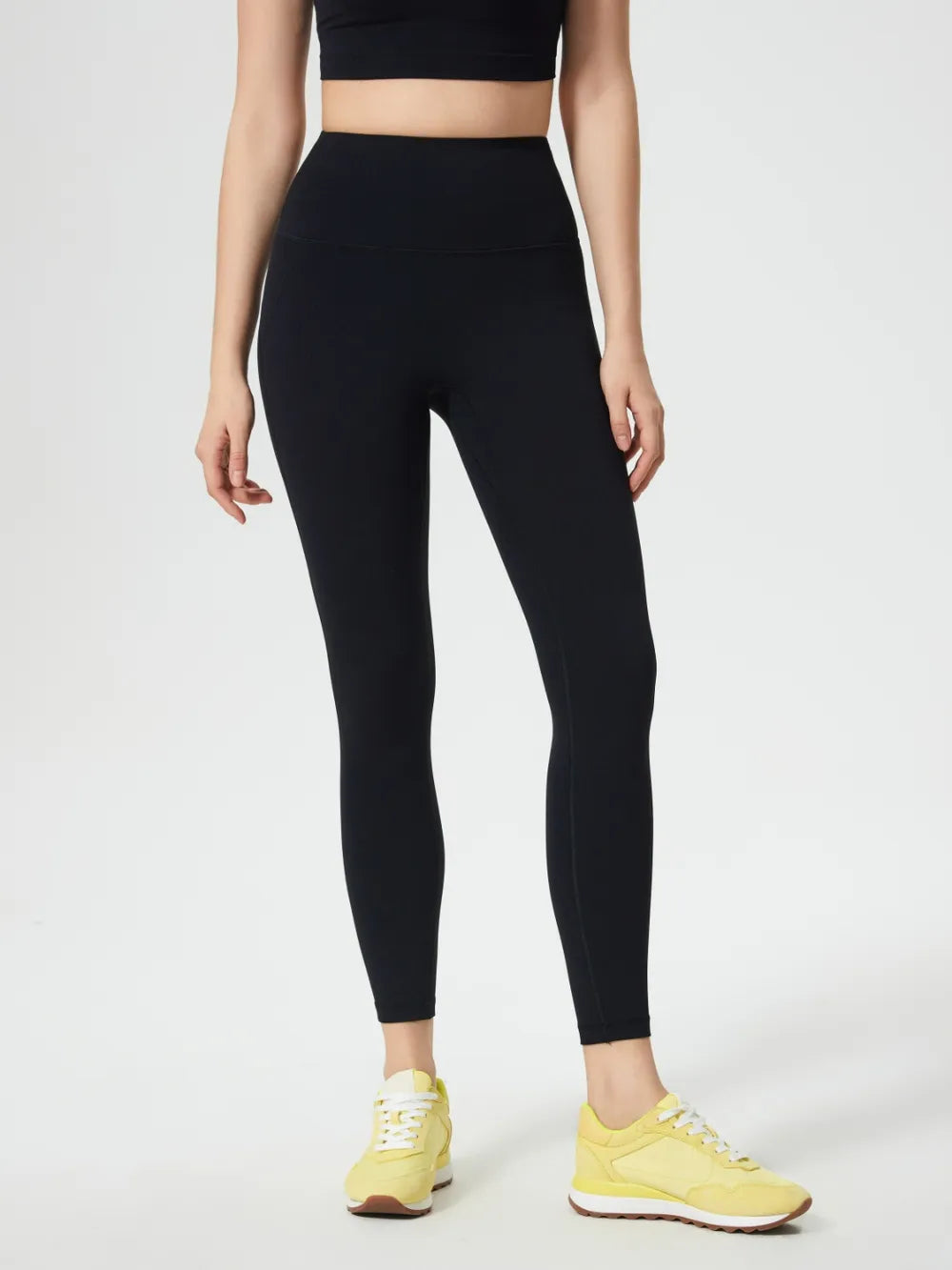 Millennia Wide Waistband Active Leggings - Premium Leggings from Trendsi - Just $40.95! Shop now at Handbags Specialist Headquarter