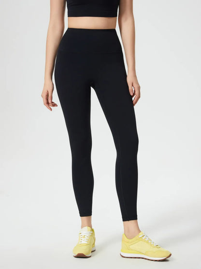 Millennia Wide Waistband Active Leggings - Premium Leggings from Trendsi - Just $40.95! Shop now at Handbags Specialist Headquarter