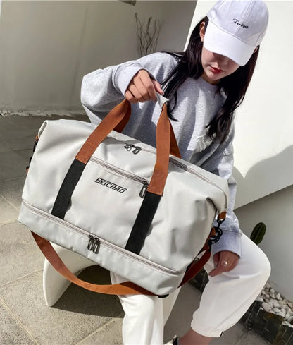 Oxford Cloth Oversize Travel Bag - Premium travel-bag from Trendsi - Just $39.99! Shop now at Handbags Specialist Headquarter