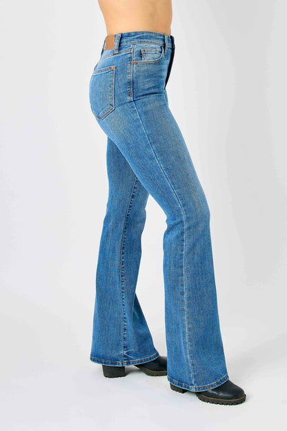 Judy Blue Full Size Hw Classic Flare Jeans Plus Size - Premium Women / Jeans & Denim from Trendsi - Just $67.99! Shop now at Handbags Specialist Headquarter