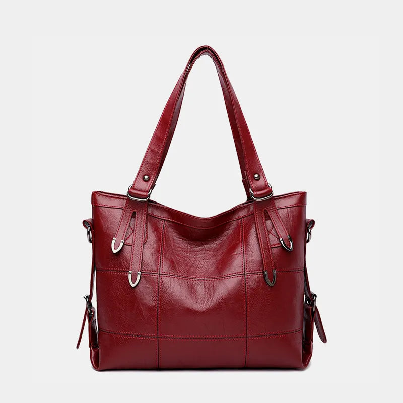 PU Leather Medium Handbag - Premium Tote Bag from Trendsi - Just $33.99! Shop now at Handbags Specialist Headquarter