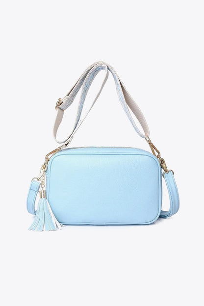PU Leather Tassel Crossbody Bag - Premium handbags from Trendsi - Just $39.99! Shop now at Handbags Specialist Headquarter