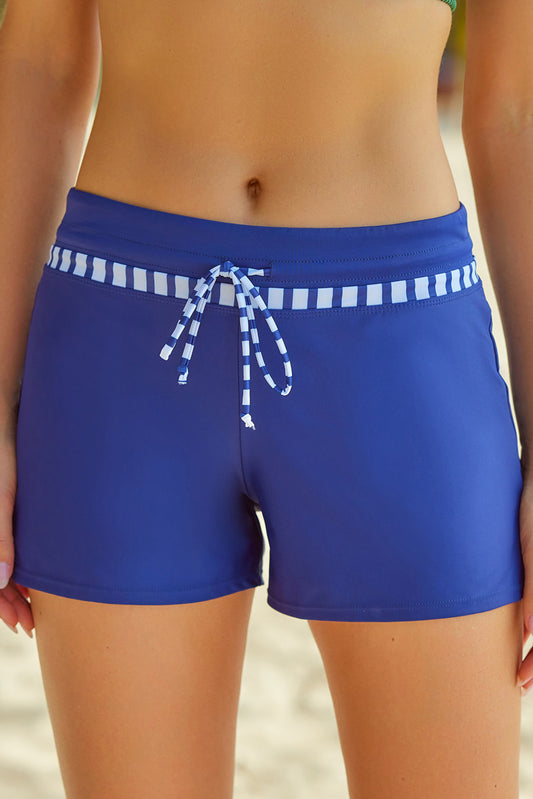 Full Size Run Contrast Drawstring Swim Bottoms - Premium  from Trendsi - Just $26.99! Shop now at Handbags Specialist Headquarter