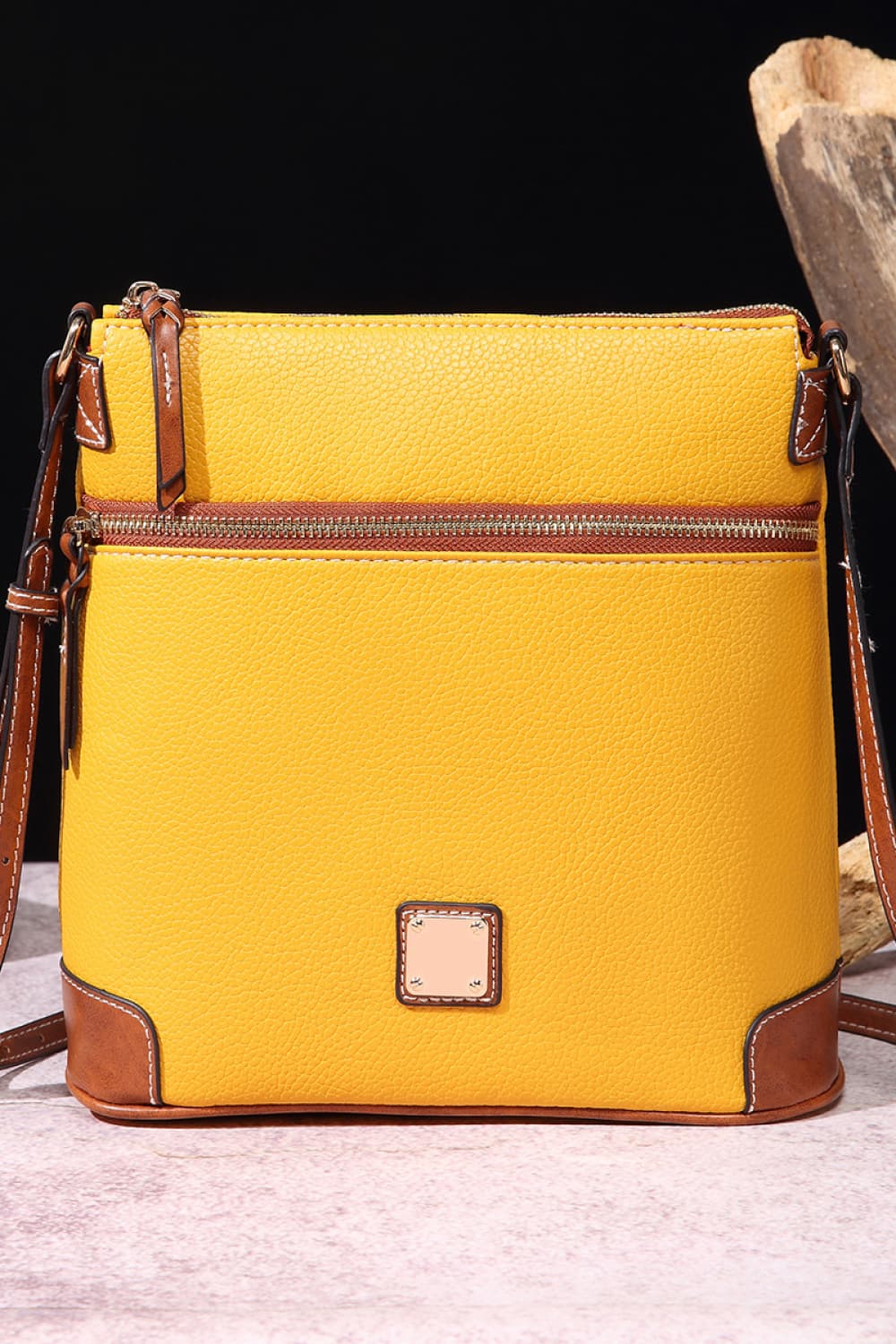 PU Leather Crossbody Bag - Premium handbags from Trendsi - Just $44.99! Shop now at Handbags Specialist Headquarter