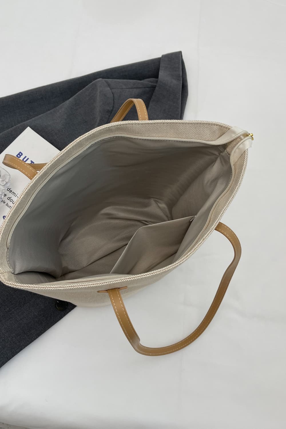Canvas Tote Bag - Premium Tote Bag from Trendsi - Just $32.99! Shop now at Handbags Specialist Headquarter