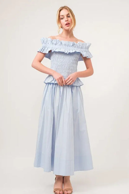 And The Why A-line Flowing Elastic Back Midi Skirt - Premium Bottoms from Trendsi - Just $57.72! Shop now at Handbags Specialist Headquarter