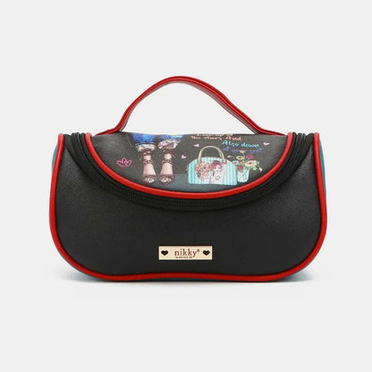 Nicole Lee USA Nikky Contrast Makeup Bag - Premium Tote Bag from Trendsi - Just $39.99! Shop now at Handbags Specialist Headquarter