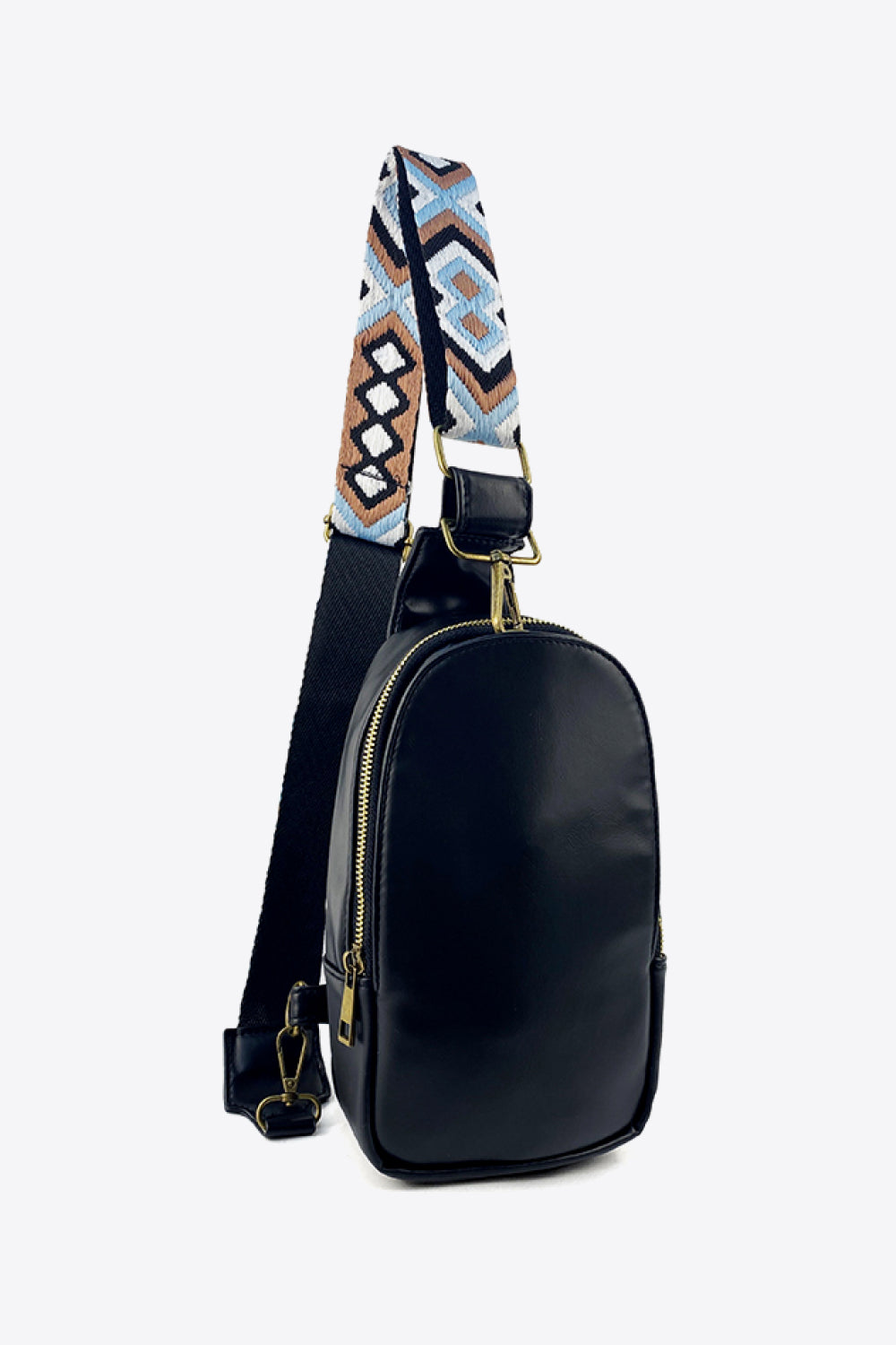 Random Pattern Adjustable Strap PU Leather Sling Bag - Premium Crossbody Bag from Trendsi - Just $32.99! Shop now at Handbags Specialist Headquarter