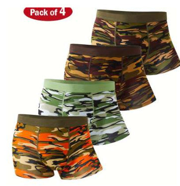 StealthFit Modal Camo Mid-Waist Breathable Boxers