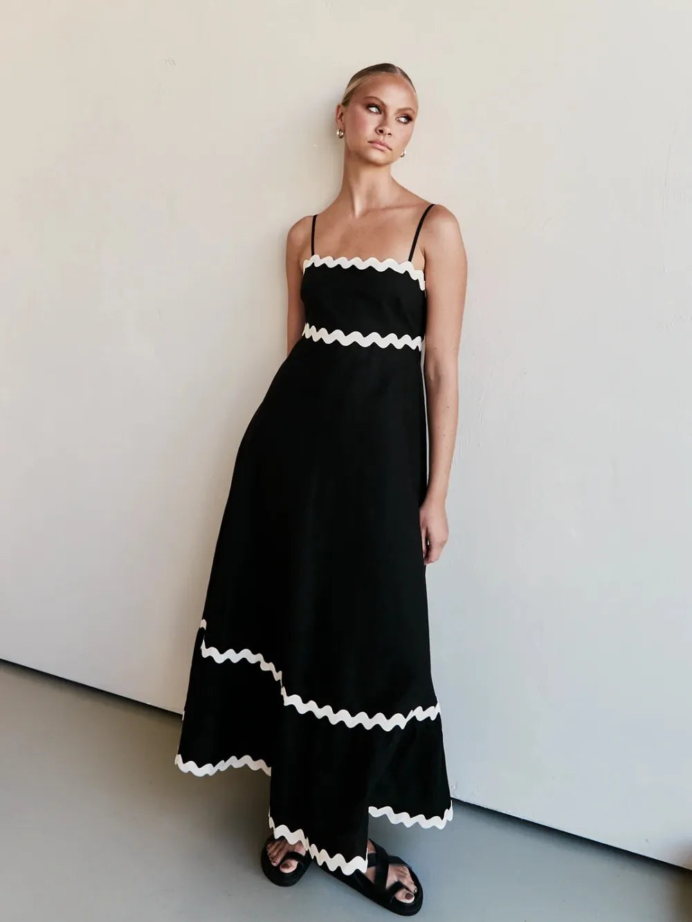 Spaghetti Strap Maxi Dress - Premium Maxi Dress from Trendsi - Just $35.99! Shop now at Handbags Specialist Headquarter