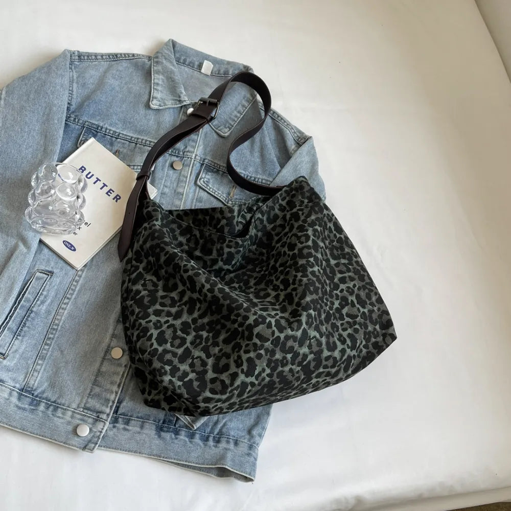 Leopard Adjustable Strap Tote Bag - Premium Tote Bag from Trendsi - Just $36.99! Shop now at Handbags Specialist Headquarter