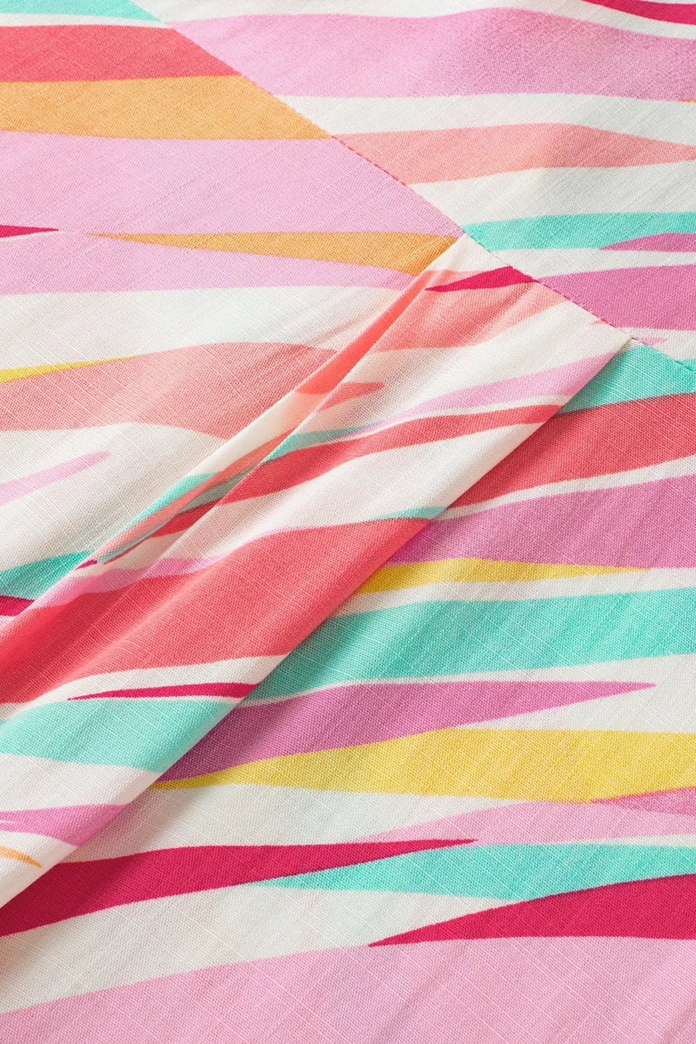 Plus Size Printed Notched Short Sleeve Blouse - Premium Plus Size Shirts from Trendsi - Just $30.40! Shop now at Handbags Specialist Headquarter