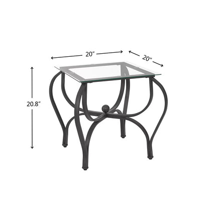 TriGlass Chic: Sleek 3-Piece Coffee Table Set