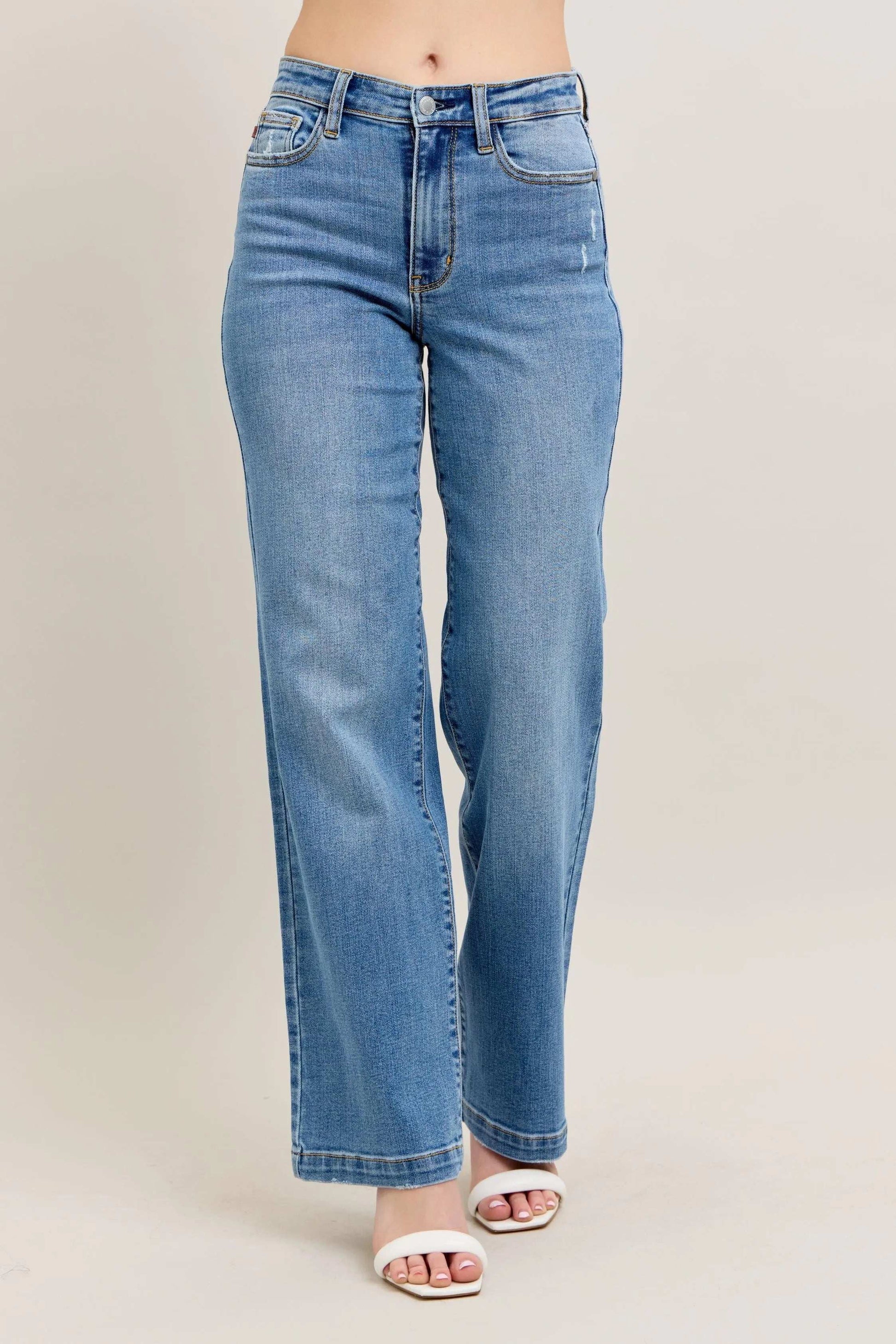 Judy Blue Full Size High Waist Straight Jeans Plus Size - Premium Women / Jeans & Denim from Trendsi - Just $72.99! Shop now at Handbags Specialist Headquarter