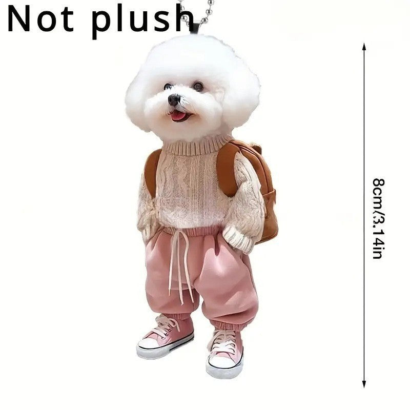 Creative Dog Backpack Keychain Pendant - Premium Keychains from Shop1103836706 Store - Just $14.99! Shop now at Handbags Specialist Headquarter