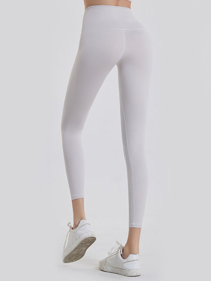 Wide Waistband Sports Leggings - Premium Leggings from Trendsi - Just $52.05! Shop now at Handbags Specialist Headquarter