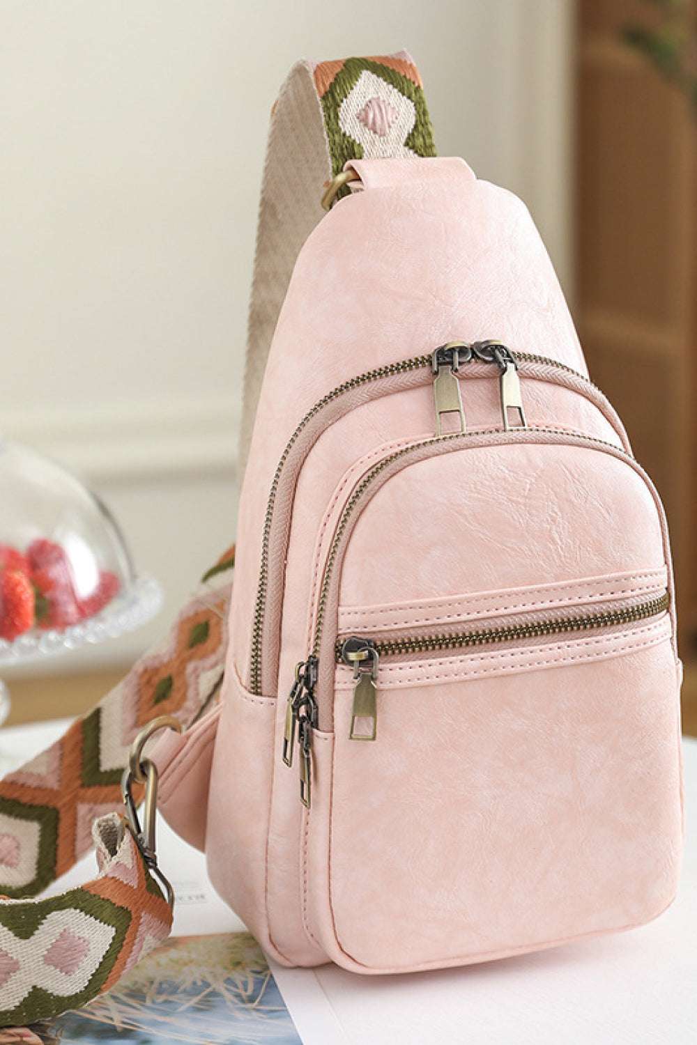 Adored It's Your Time PU Leather Sling Bag - Premium Crossbody Bag from Trendsi - Just $45.99! Shop now at Handbags Specialist Headquarter