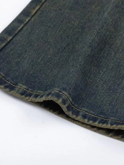 Men's Full Size Vintage Wash Bootcut Denim Jeans Plus Size - Premium Women / Jeans & Denim from Trendsi - Just $73.99! Shop now at Handbags Specialist Headquarter