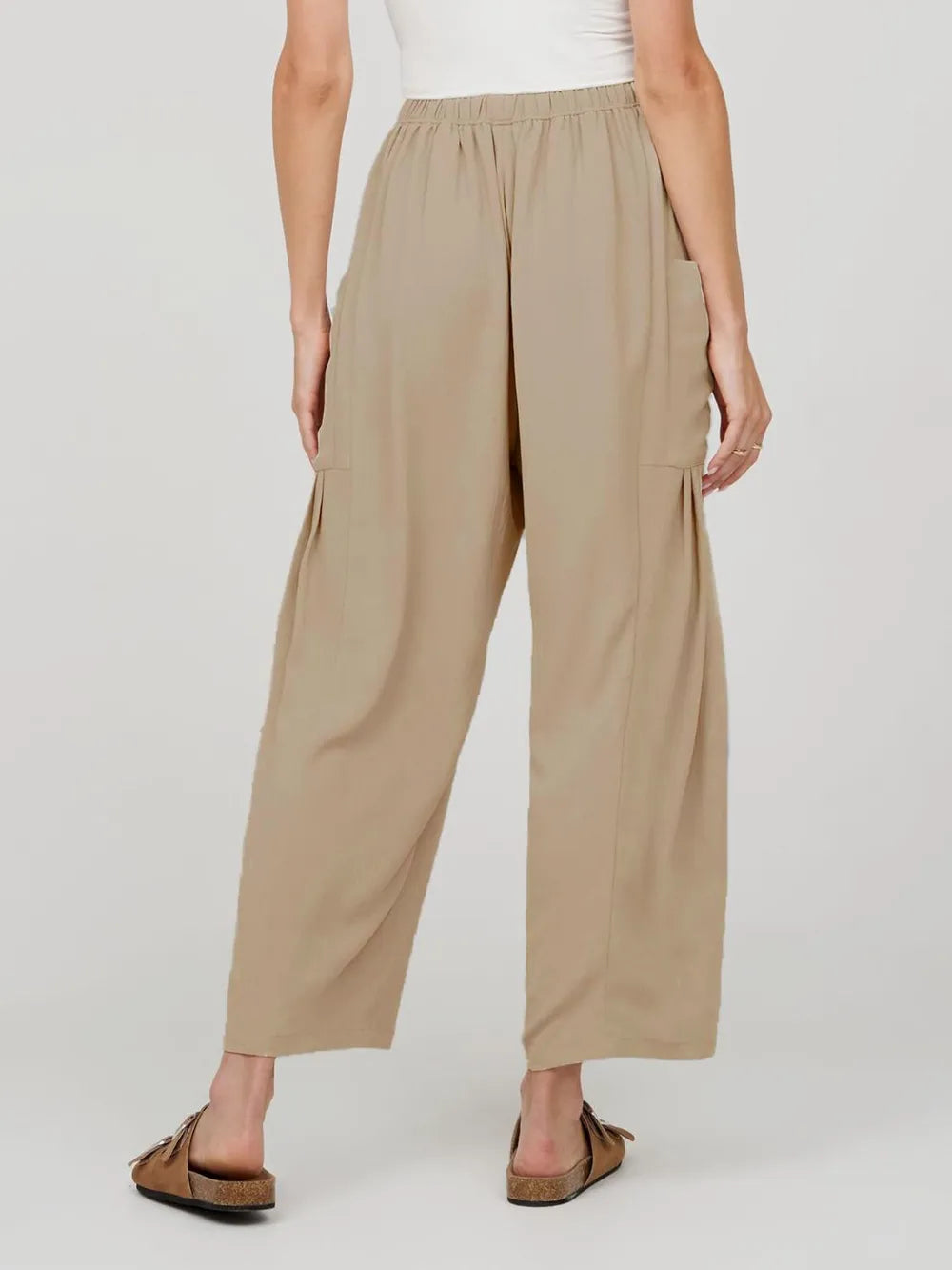 Full Size Wide Leg Pants with Pockets - Premium Women Pants from Trendsi - Just $42.99! Shop now at Handbags Specialist Headquarter
