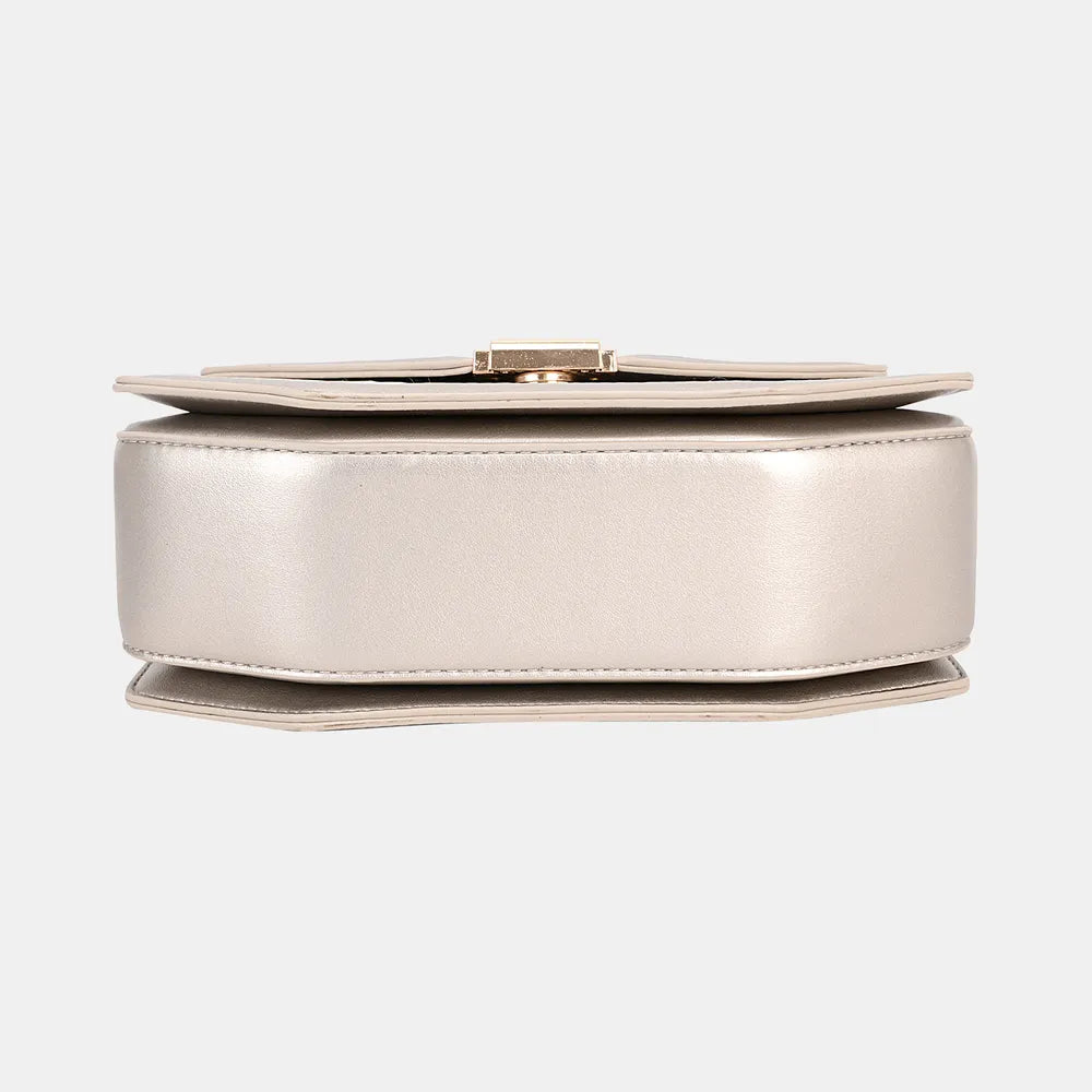 David Jones Geometric Print Crossbody Bag - Premium Crossbody Bag from Trendsi - Just $44.99! Shop now at Handbags Specialist Headquarter