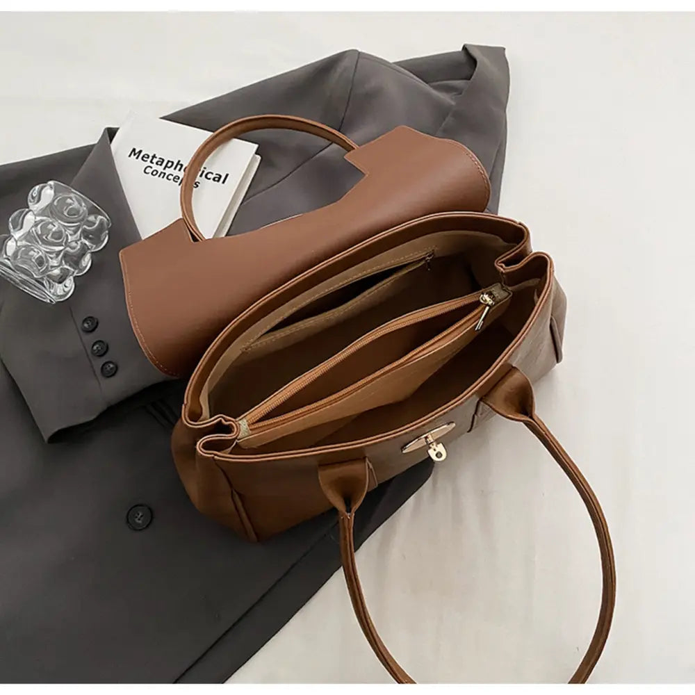 PU Leather Shoulder Bag - Premium Handbags from Trendsi - Just $46.99! Shop now at Handbags Specialist Headquarter