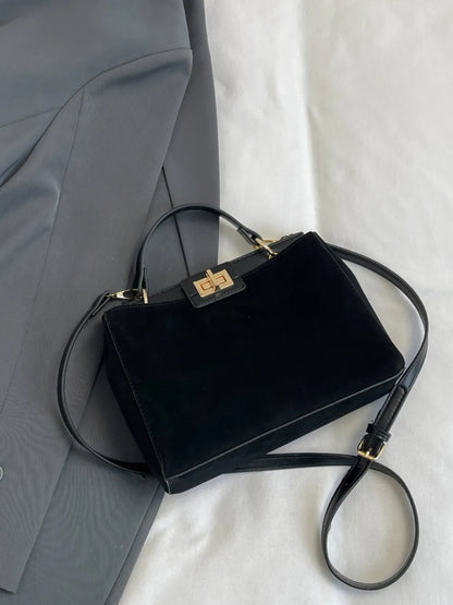 Solid Color Handbag with Removable Strap - Premium handbags from Trendsi - Just $33.99! Shop now at Handbags Specialist Headquarter