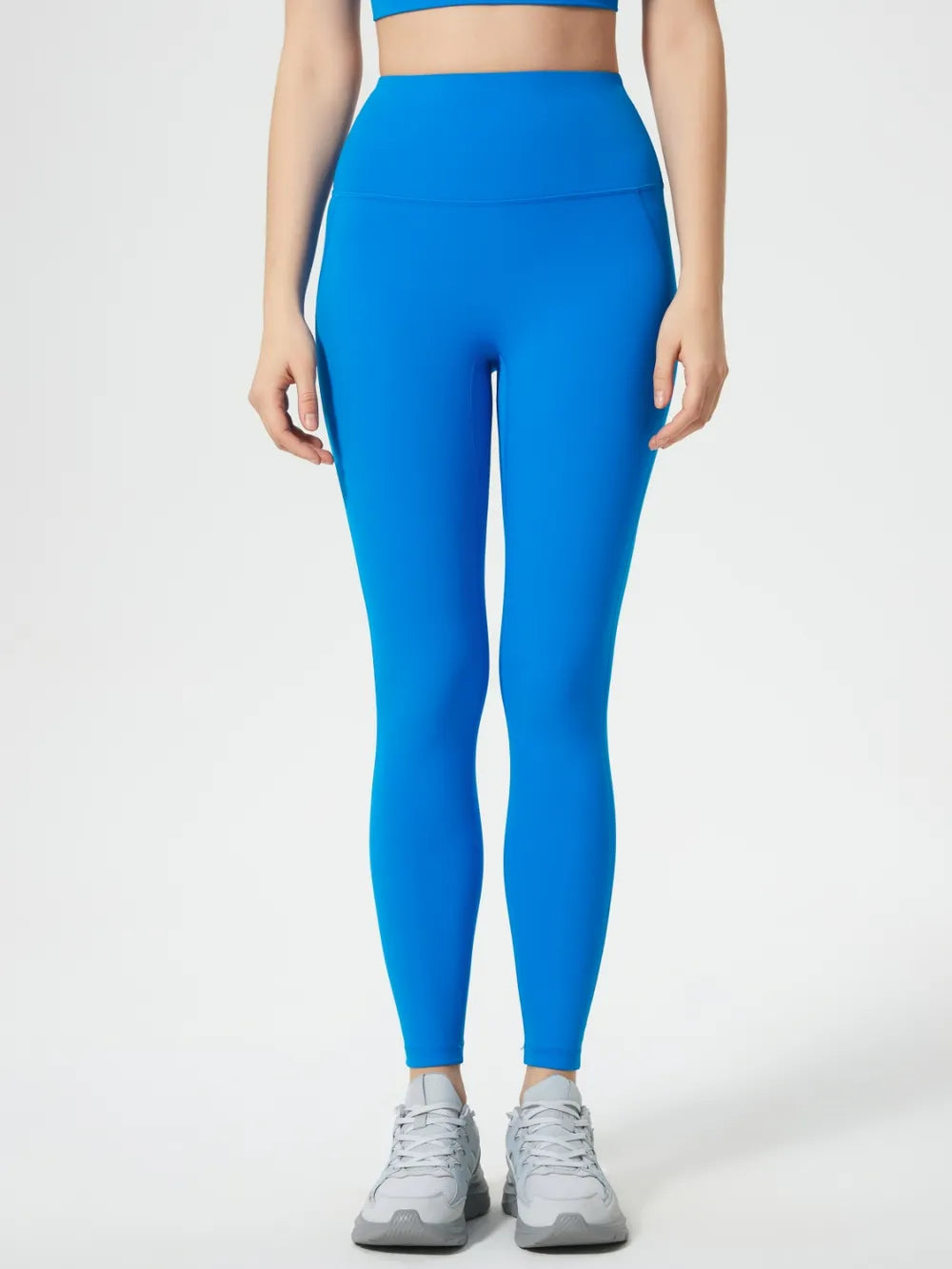 Millennia Wide Waistband Active Leggings - Premium Leggings from Trendsi - Just $40.95! Shop now at Handbags Specialist Headquarter