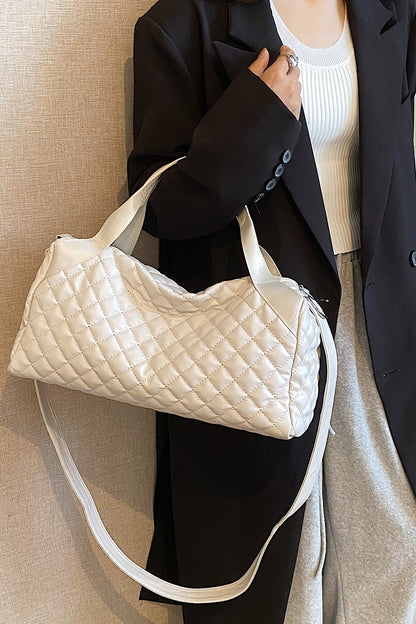 Stylish & Durable Large PU Leather Handbag - Premium Handbags from Trendsi - Just $27.99! Shop now at Handbags Specialist Headquarter