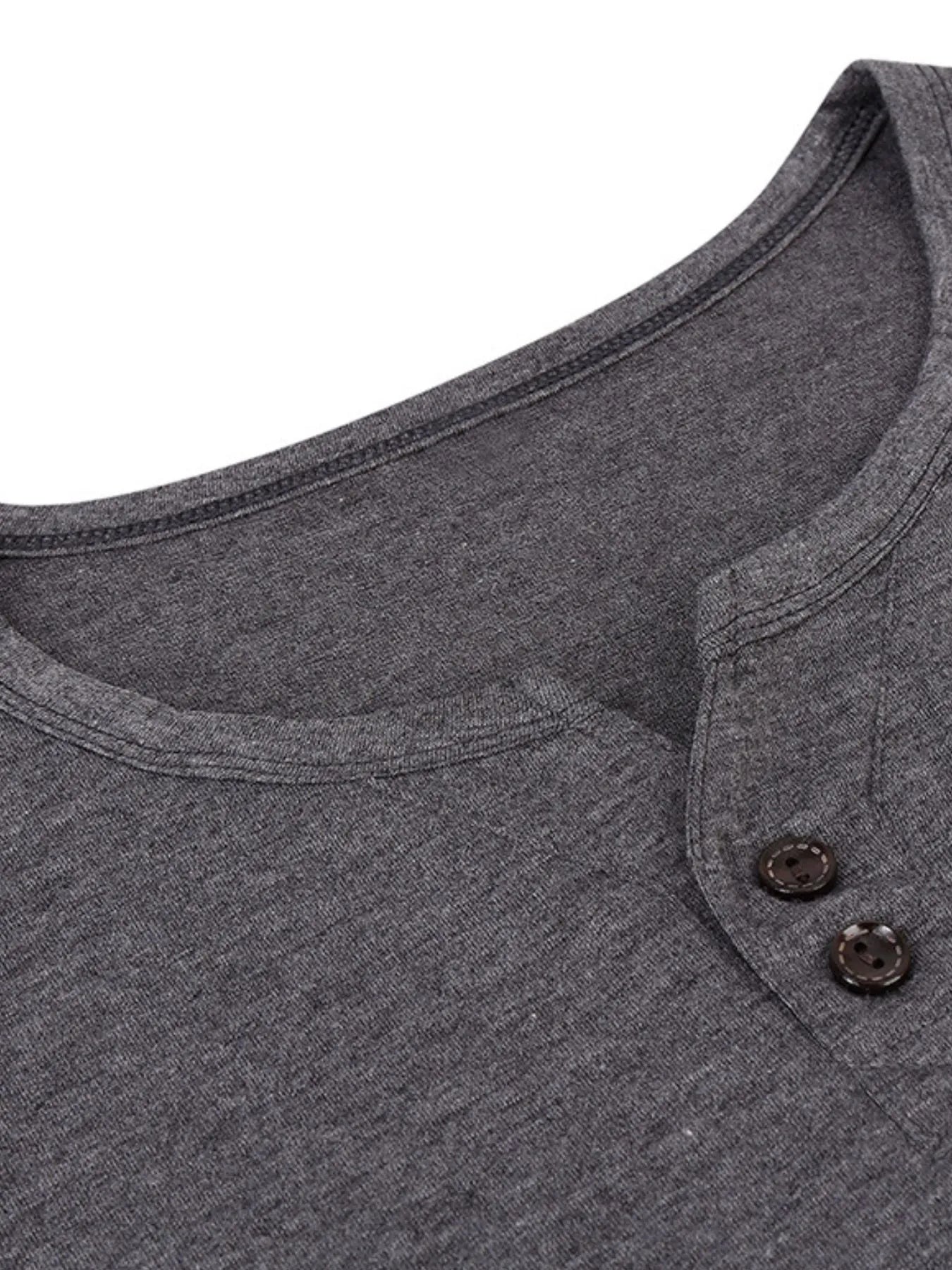 Men's Henley Short Sleeve Polo Top - Premium Men's Polo shirt from Trendsi - Just $30.14! Shop now at Handbags Specialist Headquarter