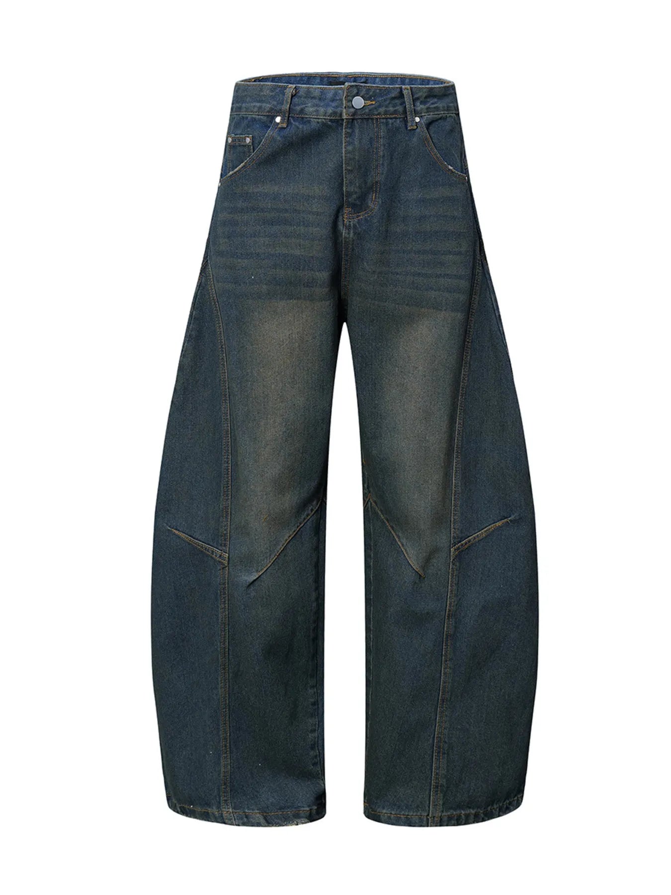 Men's Wide Leg Balloon Denim Jeans - Premium Women / Jeans & Denim from Trendsi - Just $86.99! Shop now at Handbags Specialist Headquarter