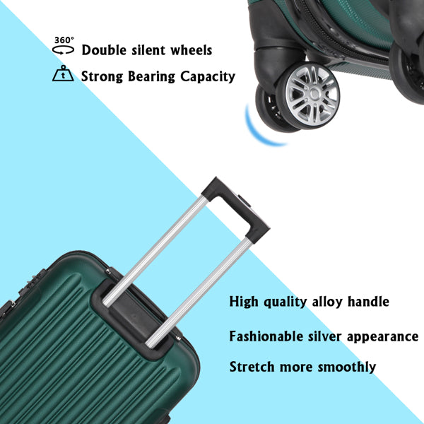 Tri-Size Glide: Universal Alloy Luggage Set