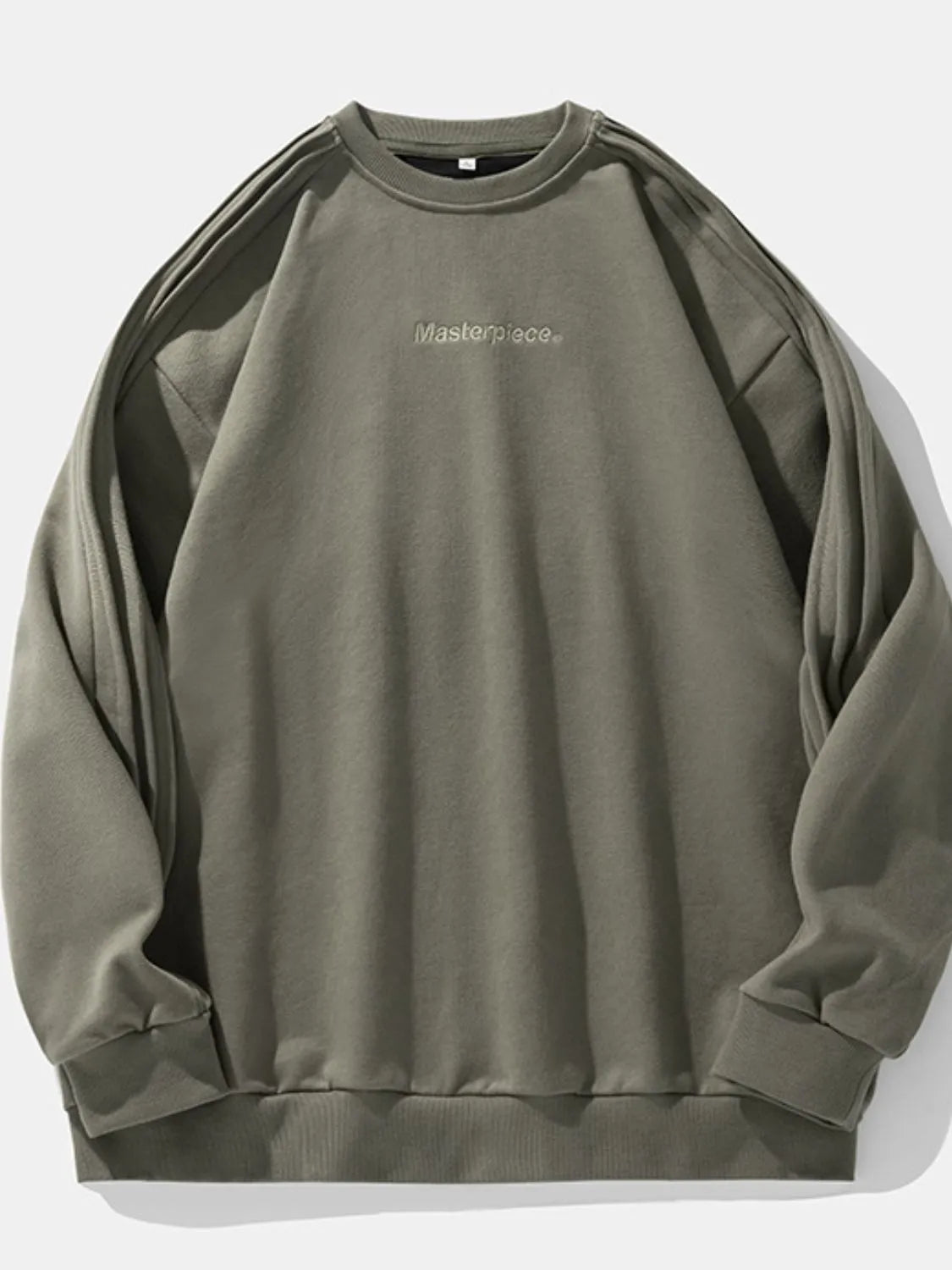 Men's Letter Round Neck Long Sleeve Sweatshirt - Premium Men's Sweatshirts from Trendsi - Just $44! Shop now at Handbags Specialist Headquarter