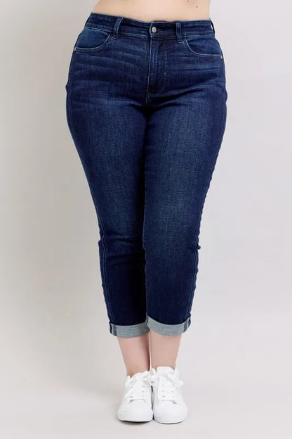 Judy Blue Full Size High Waist Boyfriend Jeans Plus Size - Premium Women / Jeans & Denim from Trendsi - Just $61.99! Shop now at Handbags Specialist Headquarter