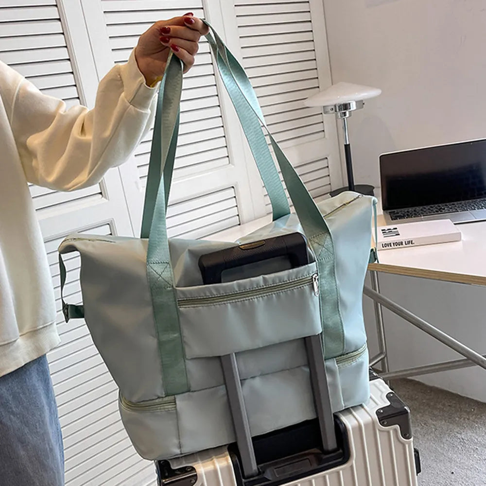 Multi Pocket Nylon Travel Bag - Premium travel-bag from Trendsi - Just $39.99! Shop now at Handbags Specialist Headquarter