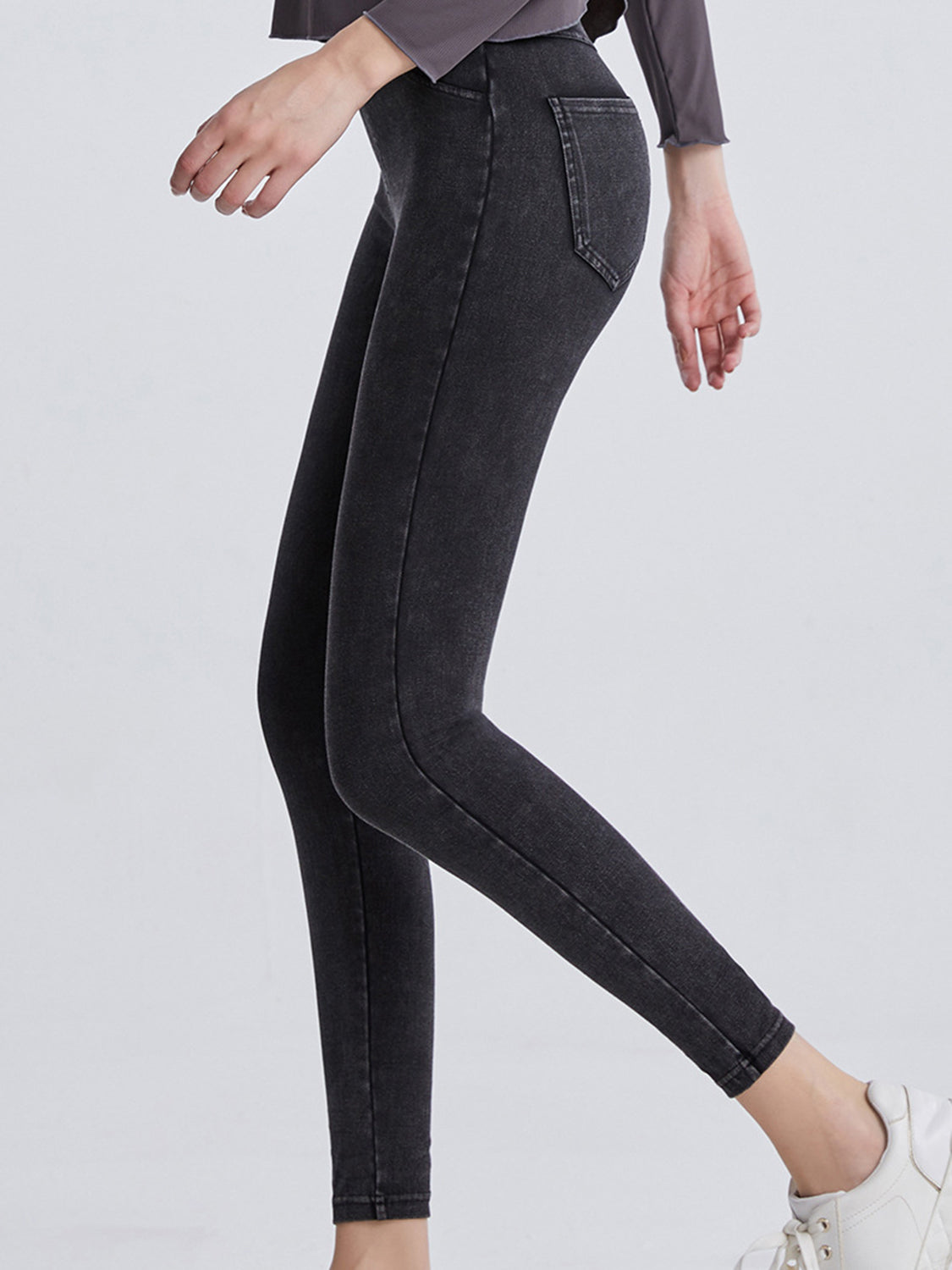Wide Waistband Sports Leggings - Premium Leggings from Trendsi - Just $57.15! Shop now at Handbags Specialist Headquarter