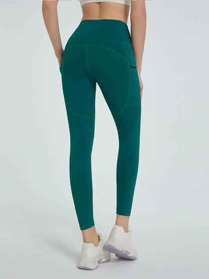 High Waist Active Leggings - Premium Leggings from Trendsi - Just $43.35! Shop now at Handbags Specialist Headquarter