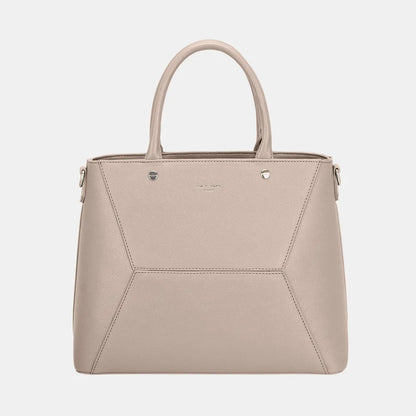 David Jones PU Leather Handbag - Premium Tote Bag from Trendsi - Just $44.99! Shop now at Handbags Specialist Headquarter
