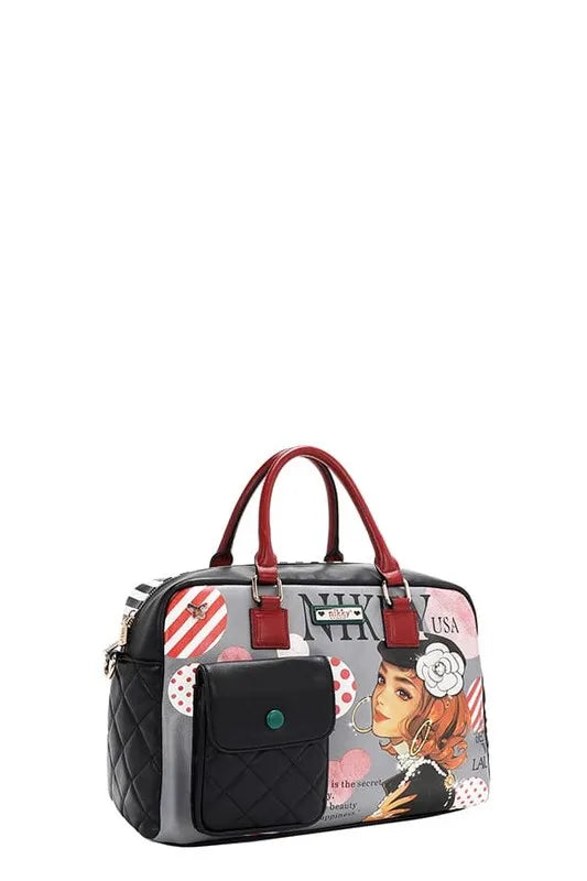 Nicole Lee USA Eco-Leather Boston Bag - Premium Tote Bag from Trendsi - Just $57.99! Shop now at Handbags Specialist Headquarter