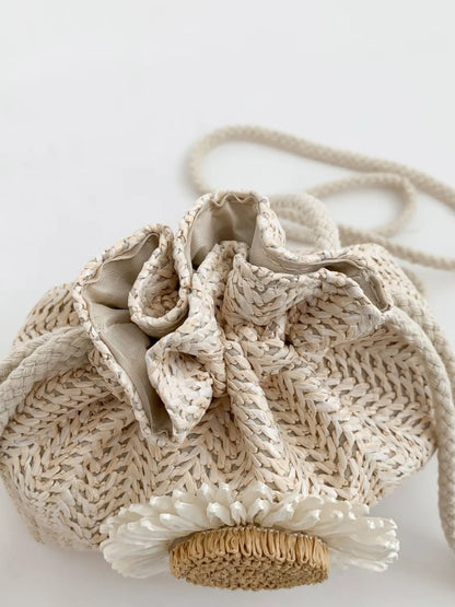 Sunflower Drawstring Bucket Bag.