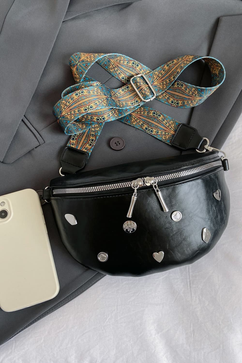 PU Leather Sling Bag - Premium Crossbody Bag from Trendsi - Just $26.99! Shop now at Handbags Specialist Headquarter