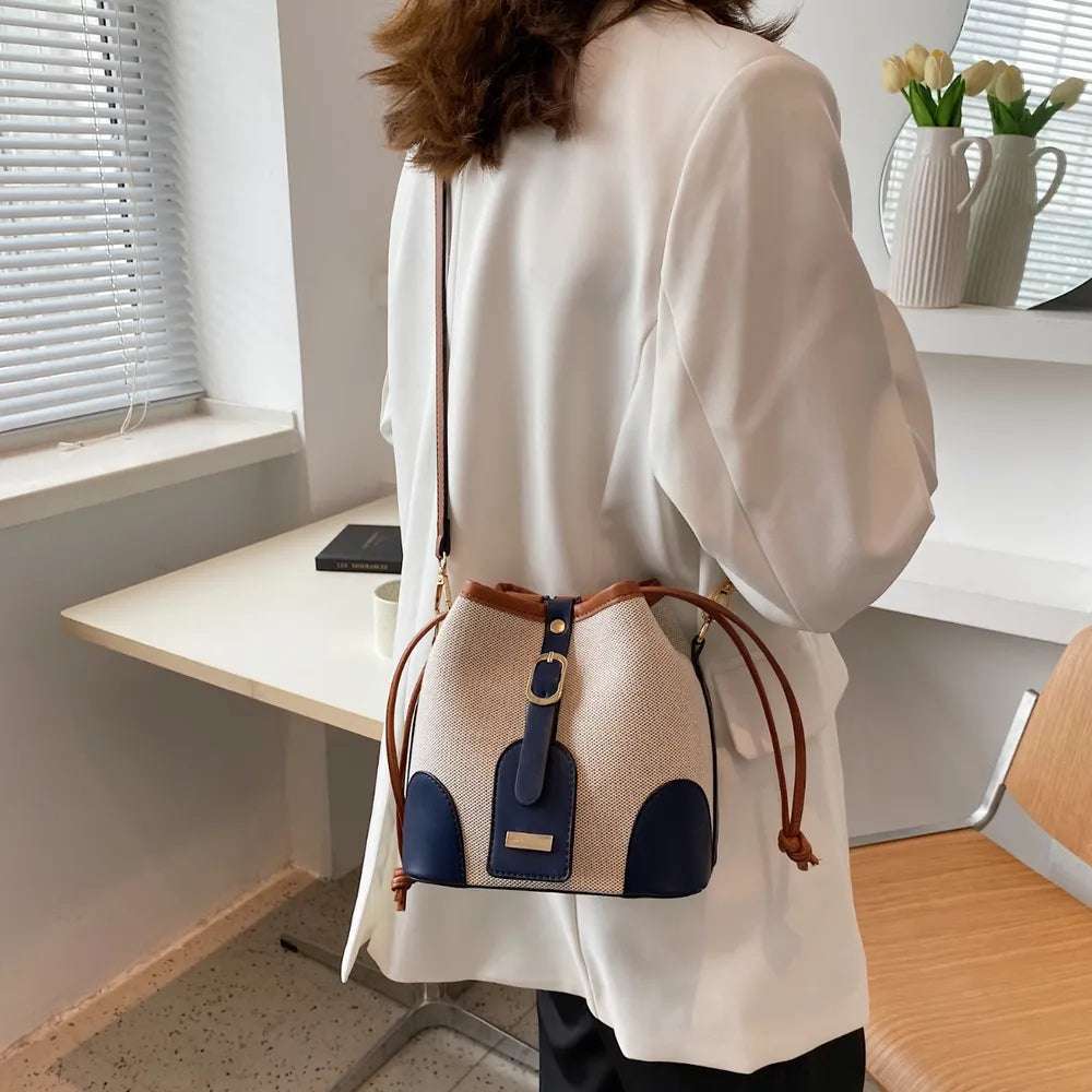 Straw Braided Adjustable Strap Crossbody Bag - Premium Crossbody Bag from Trendsi - Just $38.99! Shop now at Handbags Specialist Headquarter