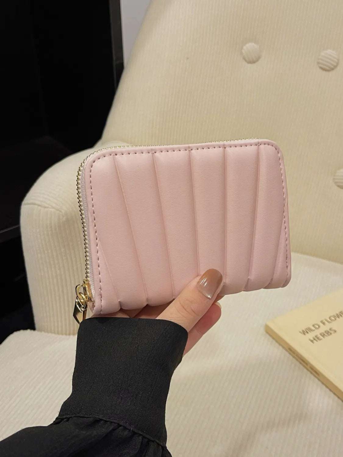 Solid PU Leather Mini Wallet - Premium Wallet from Trendsi - Just $22.99! Shop now at Handbags Specialist Headquarter