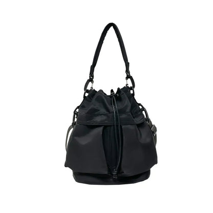 Drawstring Nylon Bucket Bag - Premium Crossbody Bag from Trendsi - Just $24.99! Shop now at Handbags Specialist Headquarter