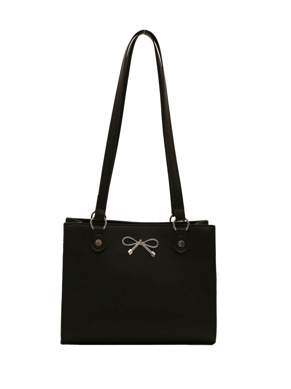 Bow PU Leather Shoulder Bag.