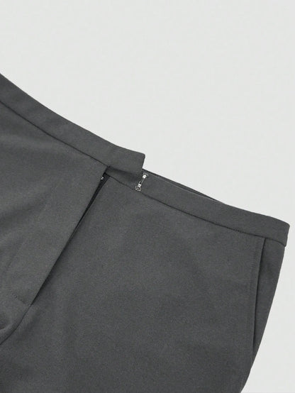 High Waist Flare Leg Trousers - Premium Women Pants from Trendsi - Just $29.99! Shop now at Handbags Specialist Headquarter