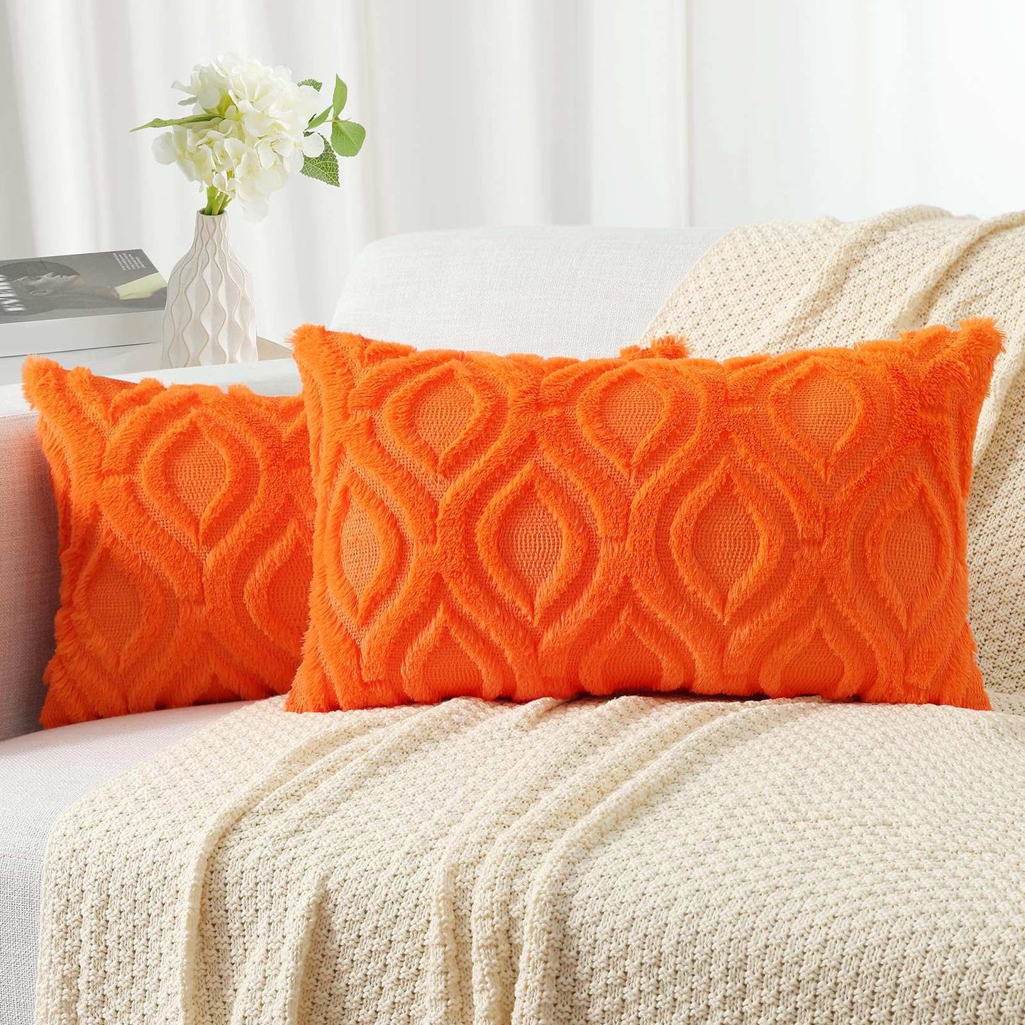 Farmhouse Faux Wool Pillow Covers - Handbags Specialist Headquarter