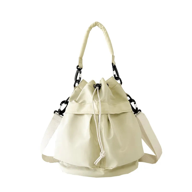 Drawstring Nylon Bucket Bag - Premium Crossbody Bag from Trendsi - Just $24.99! Shop now at Handbags Specialist Headquarter