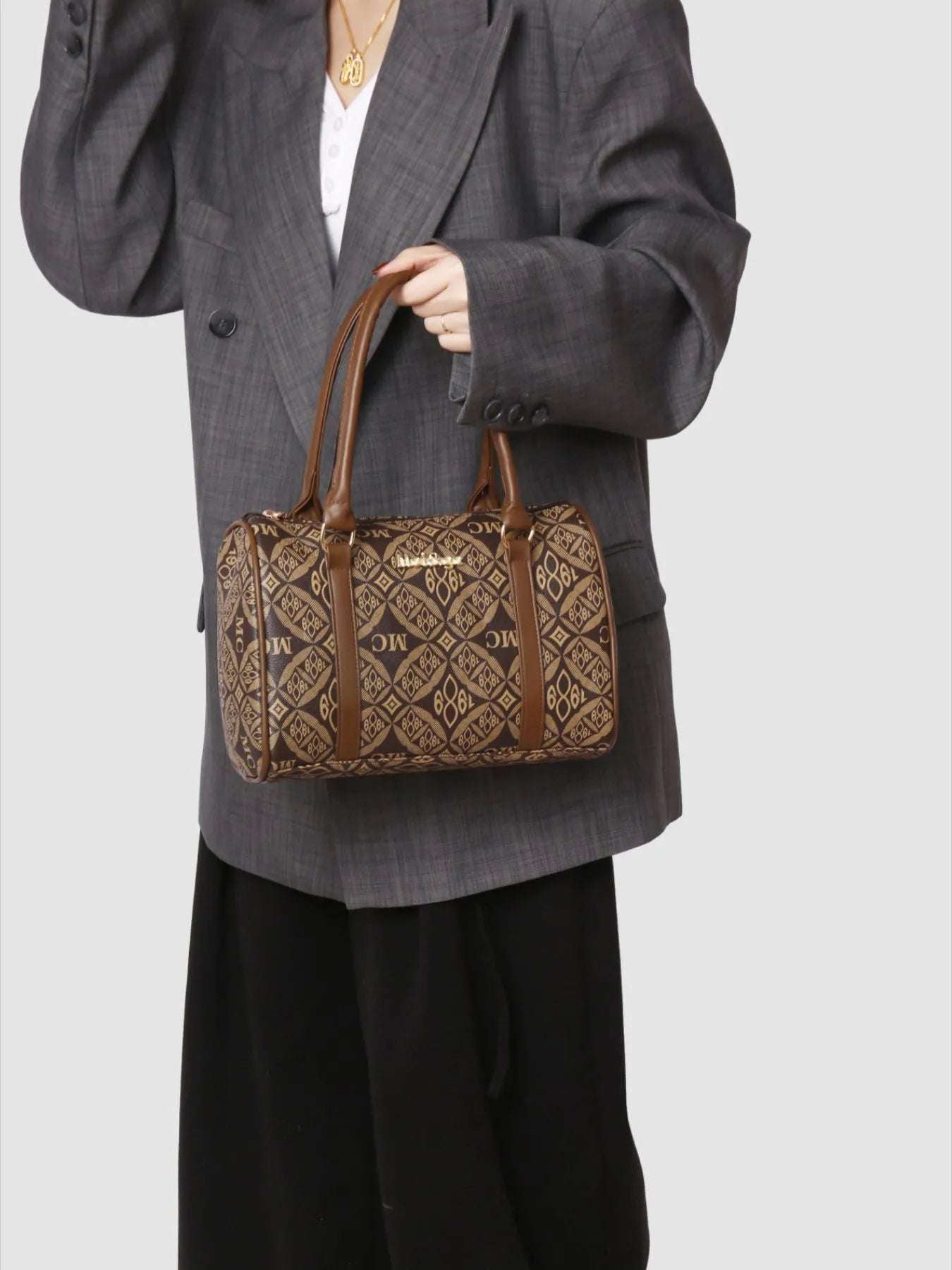 6-Piece Geometric Pattern Bag Set - Premium Wallet from Trendsi - Just $71.99! Shop now at Handbags Specialist Headquarter